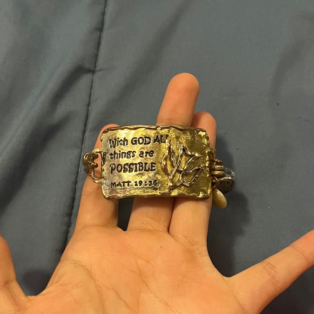 Gold Inspirational Bracelet